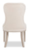Corsa Dining Side Chair - Light Grey and Ivory Felt | Chaise de salle à manger Corsa - gris clair et feutre ivoire | CORSLDSC