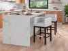 Manhattan Comfort Kingsley 34" Beech Wood Counter Height Barstool - Ivory & Dark Walnut|Tabouret bar Kingsley de Manhattan Comfort de hauteur comptoir de 34 po en hêtre - ivoire et noyer foncé