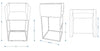 Manhattan Comfort Embassy 34" Metal Counter Height Barstool - Clay|Tabouret bar Embassy de Manhattan Comfort de hauteur comptoir de 34 po en métal - argile