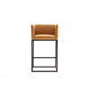 Manhattan Comfort Embassy 34" Metal Counter Height Barstool - Clay|Tabouret bar Embassy de Manhattan Comfort de hauteur comptoir de 34 po en métal - argile