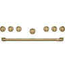 Café 36" Brushed Brass Handle and Knob Kit for Pro Range and Rangetop - CXPR6HKPTCG|Trousse de poignée et de boutons Café laiton brossé de 36 po pour cuisinière et surface de cuisson professionnelles - CXPR6HKPTCG
