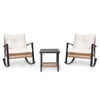 Lausaint 3 Piece Patio Conversation Set Beige Patio Seat | Ensemble de conversation pour patio Lausaint 3 pieces beige