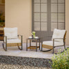 Lausaint 3 Piece Patio Conversation Set Beige Patio Seat | Ensemble de conversation pour patio Lausaint 3 pieces beige