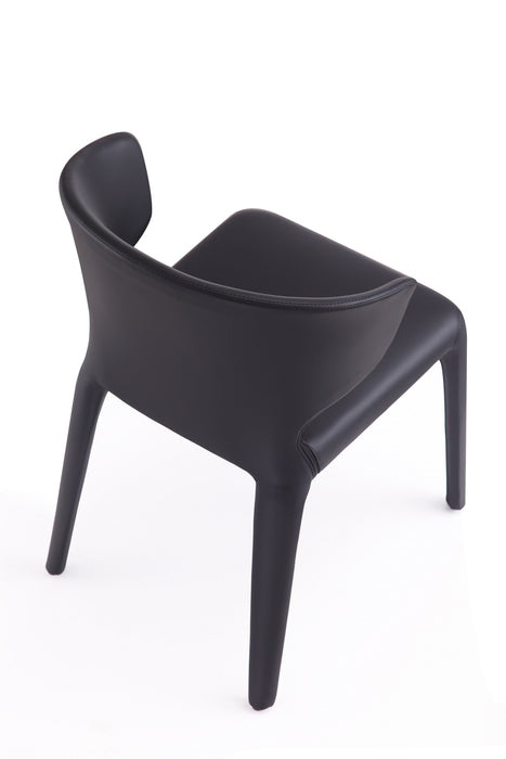 Ensemble 2 chaises de salle à manger Conrad de Manhattan Comfort en similicuir - noir