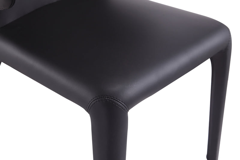 Ensemble 2 chaises de salle à manger Conrad de Manhattan Comfort en similicuir - noir