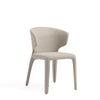 Manhattan Comfort Set of 2 Conrad Modern Woven Tweed Dining Chairs - Wheat|Ensemble 2 chaises de salle à manger Conrad de Manhattan Comfort en similicuir - blé