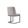 Manhattan Comfort Serena Faux Leather Dining Chair - Light Grey|Chaise de salle à manger Serena de Manhattan Comfort en similicuir - gris clair
