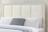 Elana Storage Bed with Upholstered Headboard, Beige – King Size | Lit de rangement Elana avec tête de lit rembourrée, beige - format très grand lit