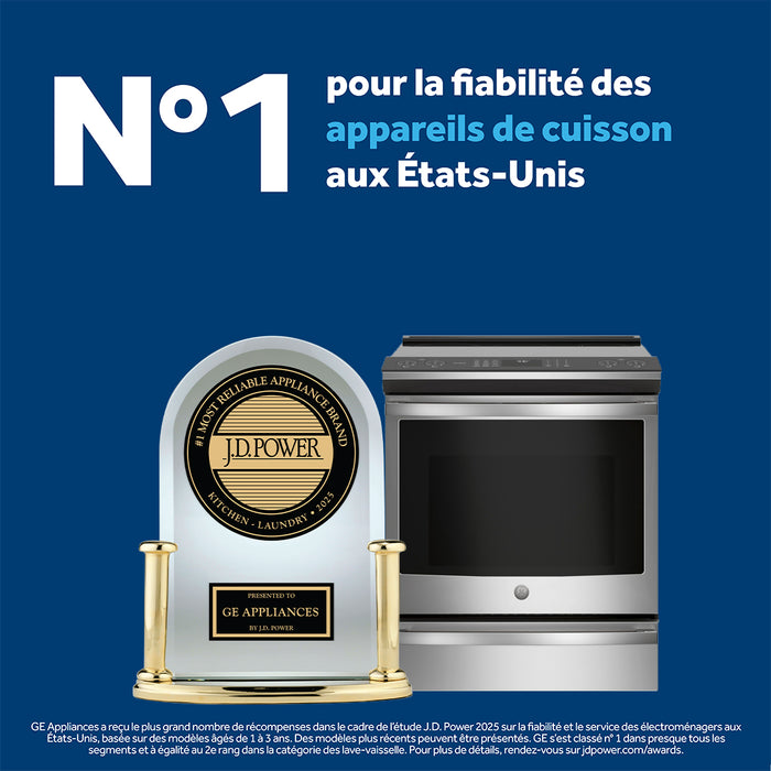 Cuisinière à gaz GE de 5 pi³ avec nettoyage à la vapeur et 5 brûleurs - acier inoxydable - JCGBS66SEKSS