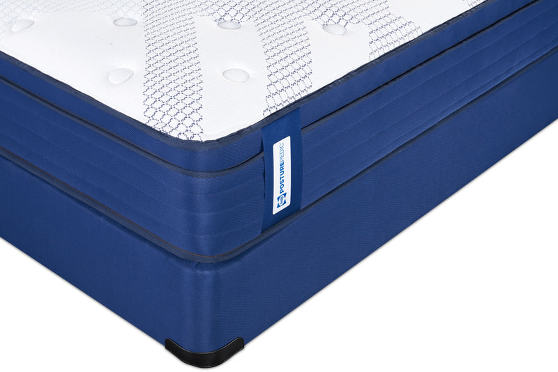 Ensemble matelas moyen à Euro-plateau Minden PosturepedicMD de série 1050 de Sealy pour grand lit