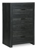 Soren Bedroom Chest of Drawers, 4-Drawer, 32"W x 45"H - Graphite Grey | Commode verticale de chambre à coucher Soren de 32 po (L) x 45 po (H) à 4 tiroirs - gris graphite