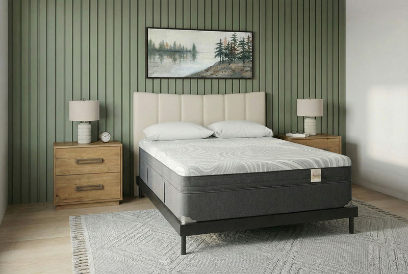 Matelas ferme à plateau-coussin dans une boîte Spa 8 de Springwall pour très grand lit californien