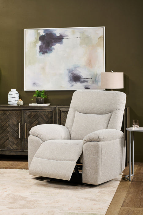 Fauteuil à inclinaison manuelle Spencer de 41,3 po en tissu de chenille - gris