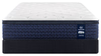 Ensemble matelas moyen à Euro-plateau Stonebridge Vanguard de Serta pour lit simple