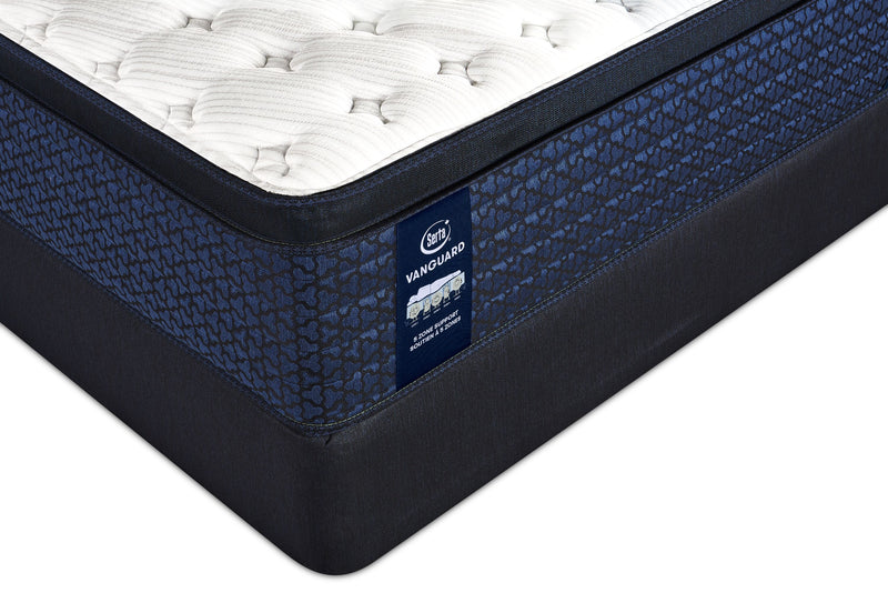 Ensemble matelas ferme à Euro-plateau Stonehaven Vanguard de Serta pour grand lit