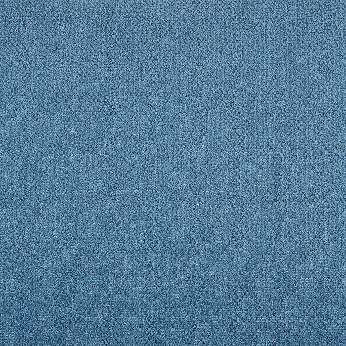 Sofa sectionnel modulaire de gauche Voyage 6 pièces en tissu avec console et pouf - bleu