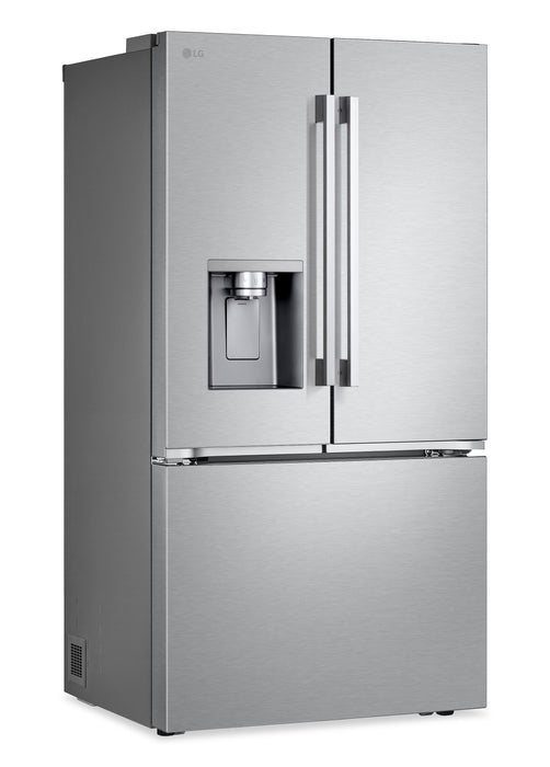 Réfrigérateur LG de 26 pi3 et de 36 po de profondeur comptoir à portes françaises - acier inoxydable - LF26WCH62S
