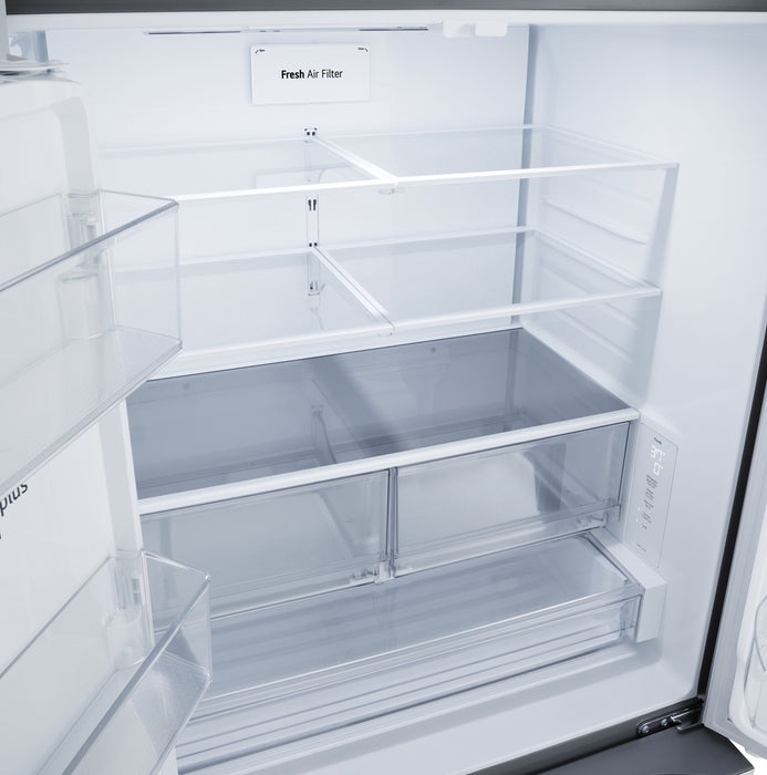 Réfrigérateur LG de 26 pi3 et de 36 po de profondeur comptoir à portes françaises - acier inoxydable - LF26WCH62S