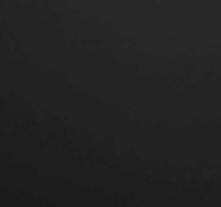 Causeuse contemporaine Mystic de 65,7 po en cuir véritable - noire