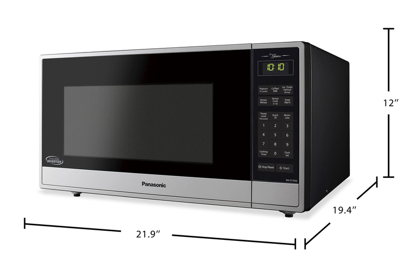 Four à micro-ondes GeniusMD évolué de Panasonic avec technologie Inverter cyclonique - acier inoxydable - NNST765SC