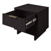 Manhattan Comfort Granville Modern Nightstand with 1 Full Extension Drawers - Black|Table de nuit moderne Granville de Manhattan Comfort avec 1 tiroir à extension complète - noir