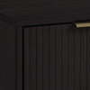 Manhattan Comfort Granville Modern Nightstand with 1 Full Extension Drawers - Black|Table de nuit moderne Granville de Manhattan Comfort avec 1 tiroir à extension complète - noir
