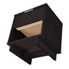 Manhattan Comfort Granville Modern Nightstand with 1 Full Extension Drawers - Black|Table de nuit moderne Granville de Manhattan Comfort avec 1 tiroir à extension complète - noir