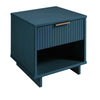 Table de nuit moderne Granville de Manhattan Comfort avec 1 tiroirs à extension complète - bleu minuit