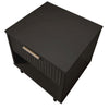 Manhattan Comfort Granville Modern Nightstand with Full Extension Drawer - Charcoal Grey|Table de nuit moderne Granville de Manhattan Comfort avec tiroirs à extension complète - gris charbon