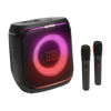 Haut-parleur de fête portatif de 100 W PartyBox Encore 2 de JBL avec 2 microphones (JBLPBENCORE22MICAM) - noir