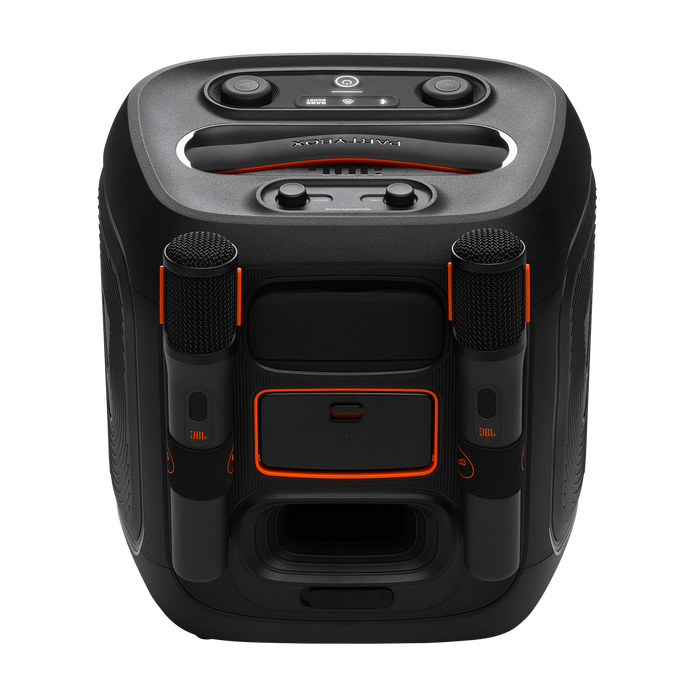 Haut-parleur de fête portatif de 100 W PartyBox Encore 2 de JBL avec 2 microphones (JBLPBENCORE22MICAM) - noir