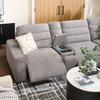 Shaquille O’Neal Home Prestige 6-Piece Sectional with Power Reclining and Power Sliding– Grey | Sofa sectionnel Prestige de Shaquille O’Neal Home 6 pièces avec inclinaison et coulissement électrique - gris