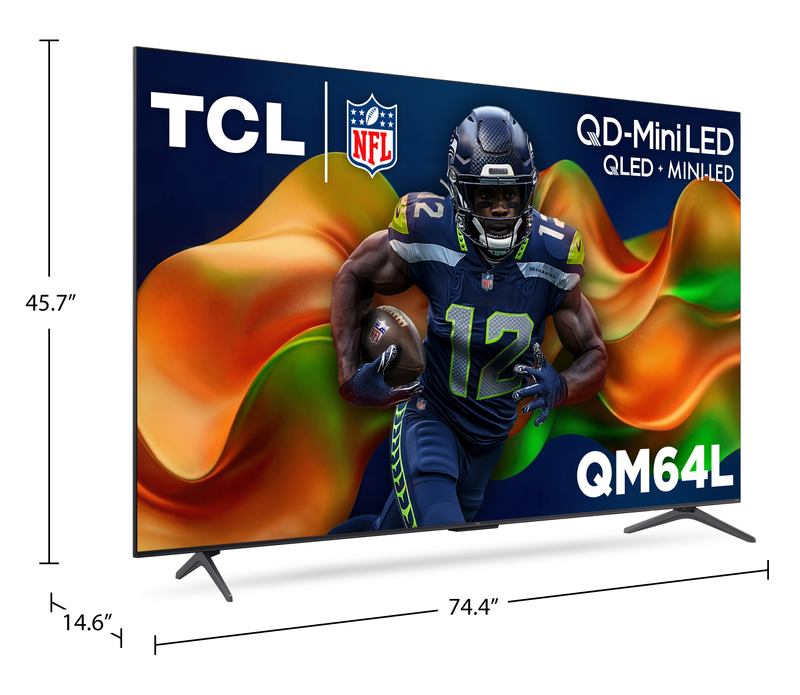 Téléviseur intelligent Mini DEL QD TCL QM64L 4K de 85 po avec Fire TV (85QM64L) - modèle 2026