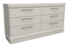 Alpine Bedroom 6-Drawer Dresser, 62"W x 32"H, Made in Canada – White | Commode de chambre à coucher Alpine de 62 po (L) x 32 po (H) à 6 tiroirs, fabriquée au Canada - blanche