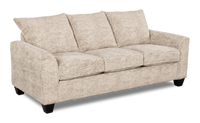  Sofa personnalisable Arc de Sofa Lab de 86 po fabriqué au Canada en tissu - Plush Parchment