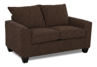  Causeuse personnalisable Roll de Sofa Lab de 63 po fabriqué au Canada en tissu - Teddy Walnut