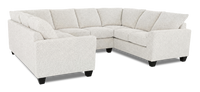 Sofa sectionnel en U personnalisable Arc de Sofa Lab fabriqué au Canada en tissu - Teddy Riverrock