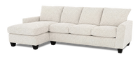 Sofa avec fauteuil long de gauche personnalisable Arc de Sofa Lab fabriqué au Canada en tissu - Teddy Riverrock