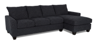  Sofa-lit sectionnel de droite personnalisable Arc de Sofa Lab fabriqué au Canada en tissu - Teddy Raven