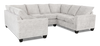 Made in Canada Customizable Sofa Lab Arc U-Shaped Sectional - Plush Oyster | Sofa sectionnel en U personnalisable Arc de Sofa Lab fabriqué au Canada en tissu - Plush Oyster