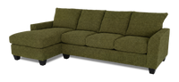  Sofa-lit sectionnel de gauche personnalisable Arc de Sofa Lab fabriqué au Canada en tissu - Chenille Moss