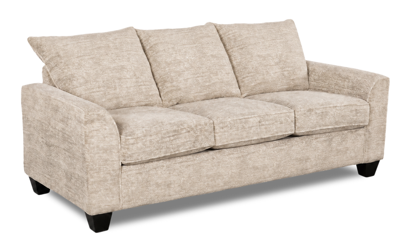 Sofa-lits personnalisable Arc de Sofa Lab de 86 po fabriqué au Canada en tissu - Plush Parchment