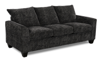  Sofa-lits personnalisable Arc de Sofa Lab de 86 po fabriqué au Canada en tissu - Plush Charcoal