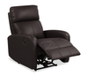 Asher 31.5" Genuine Leather Power Reclining Chair – Dark Brown | Fauteuil à inclinaison électrique Asher de 31.5 po en cuir véritable - brun foncé