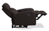 Asher 31.5" Genuine Leather Power Reclining Chair – Dark Brown | Fauteuil à inclinaison électrique Asher de 31.5 po en cuir véritable - brun foncé