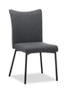 Atlas 5pc Dining Set with Table & 4 Chairs, Sintered Stone & Metal, 71"W - Grey/Black | Ensemble de salle à manger Atlas 5 pièces en pierre frittée et métal avec table de 71 po (L) et 4 chaises - gris et noir