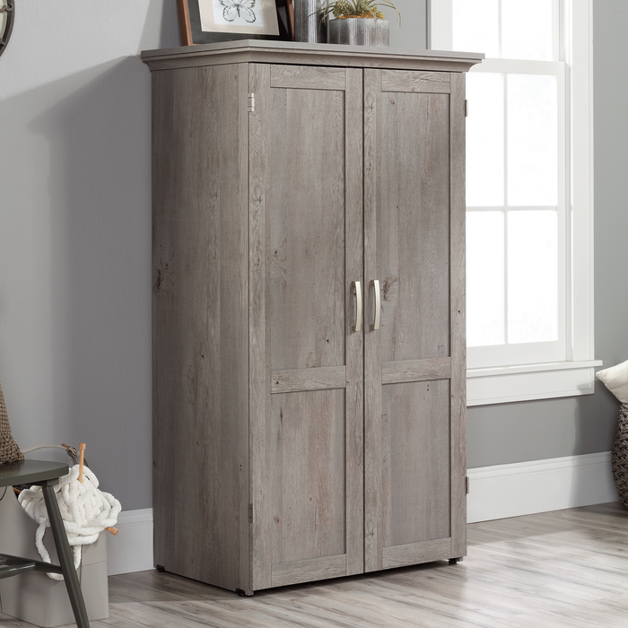 Armoire décorative de rangement Boon de 35,12 po avec surface de travail pliable - chêne mystique