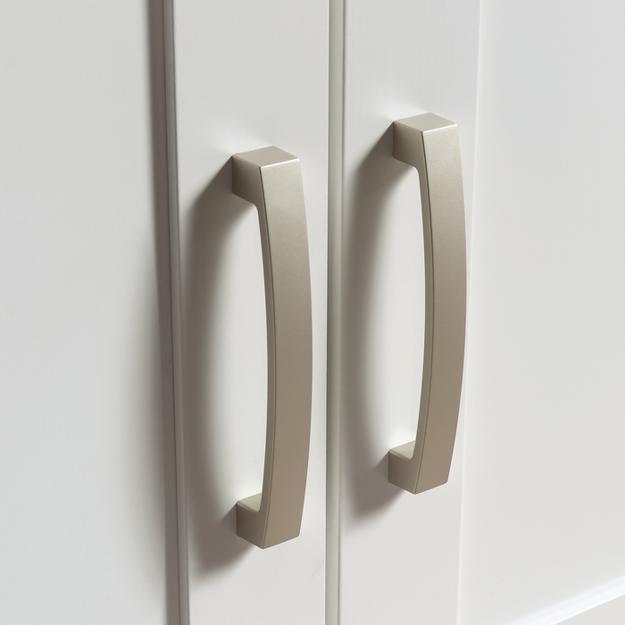 Armoire décorative de rangement Boon de 35,12 po avec surface de travail pliable - blanc glacier