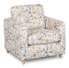 Fauteuil d’appoint personnalisable Club de Sofa Lab de 36 po fabriqué au Canada en tissu avec pattes en bois - tissu décoratif Dust