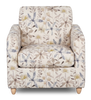 Made in Canada Sofa Lab Customizable Club 36" Fabric Accent Chair with Wood Legs – Dust Accent Fabric | Fauteuil d’appoint personnalisable Club de Sofa Lab de 36 po fabriqué au Canada en tissu avec pattes en bois - tissu décoratif Dust